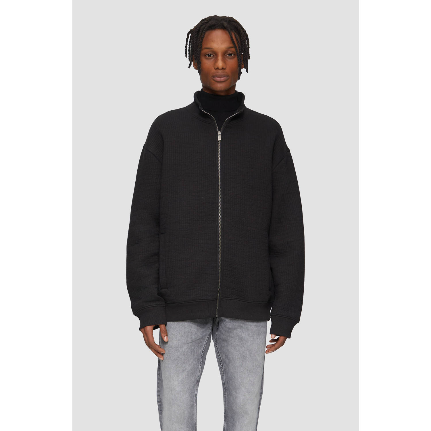 Q S by s.Oliver sweatvest zwart