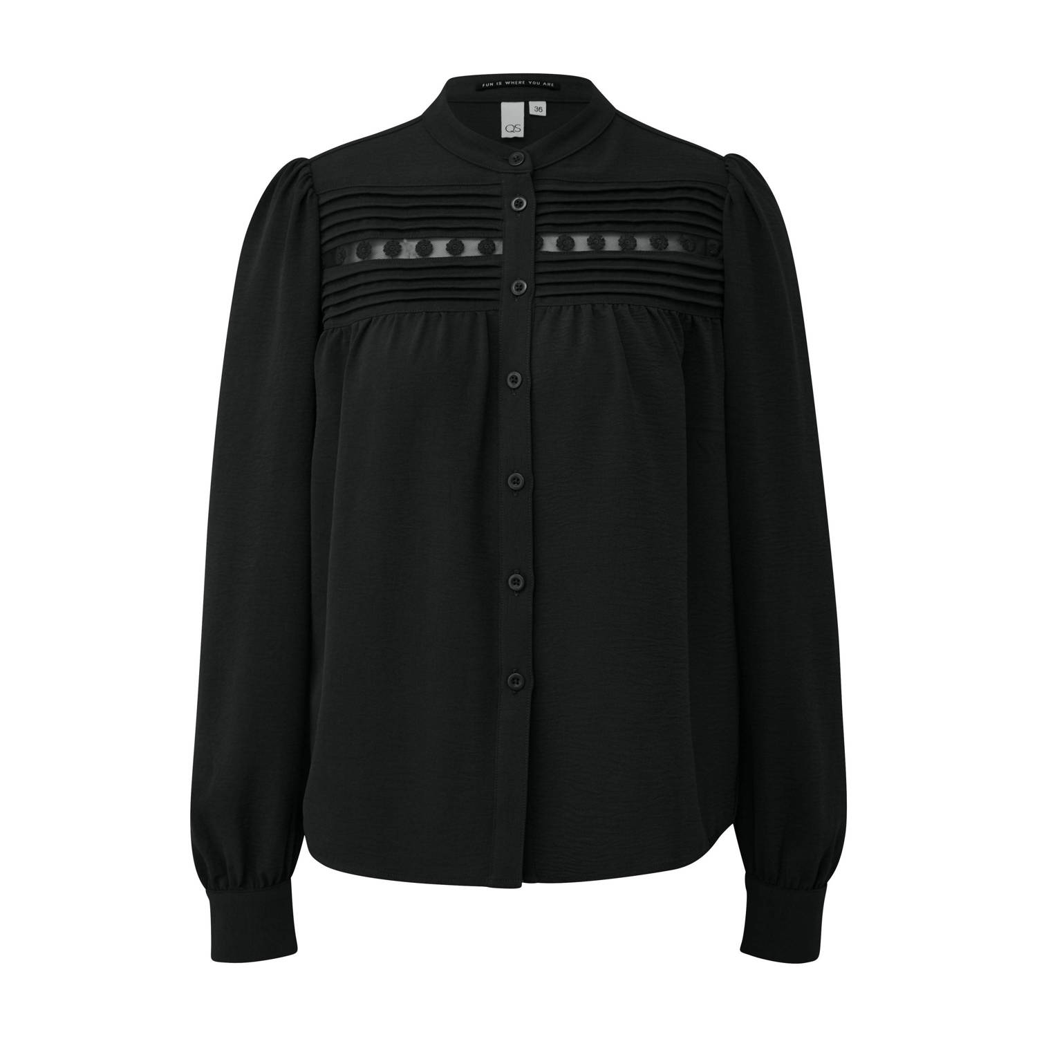 Q S by s.Oliver blouse zwart