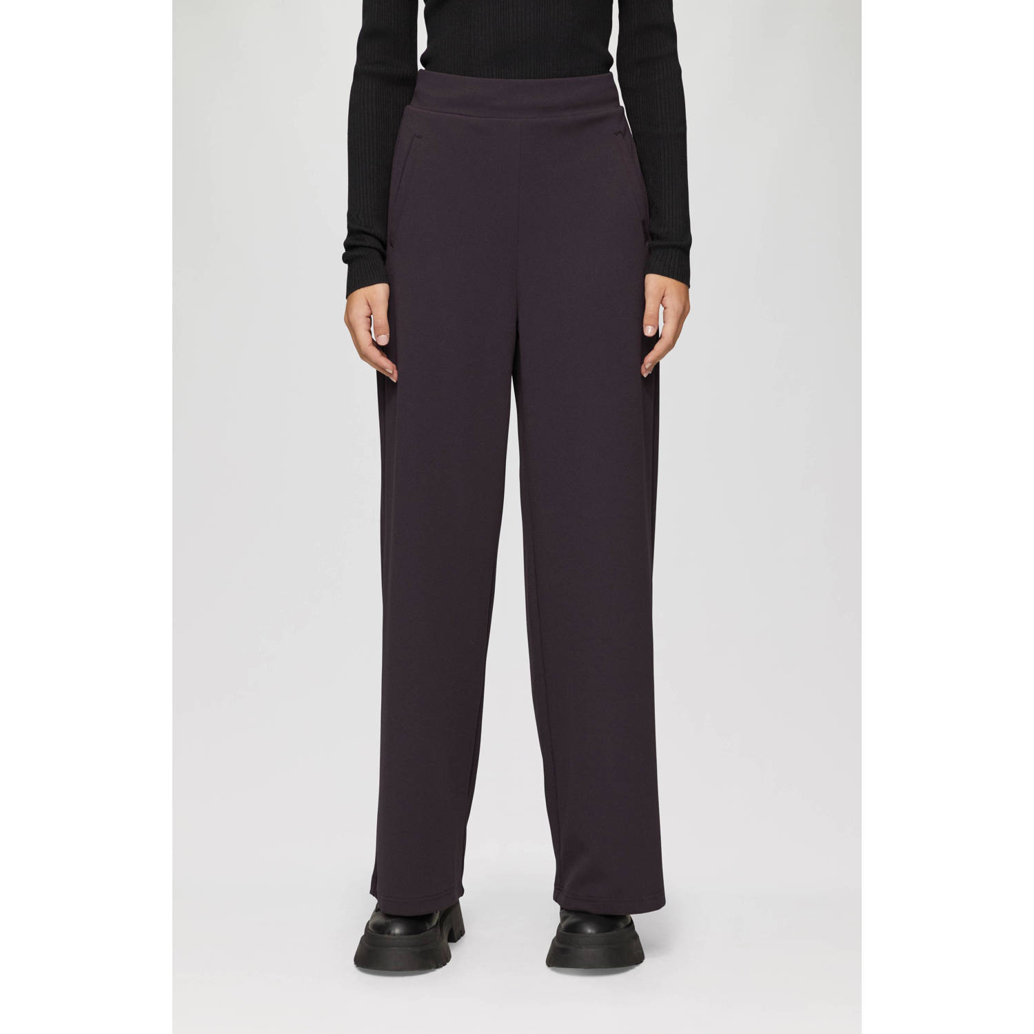 Q S designed by Stoffen broek met stretchaandeel