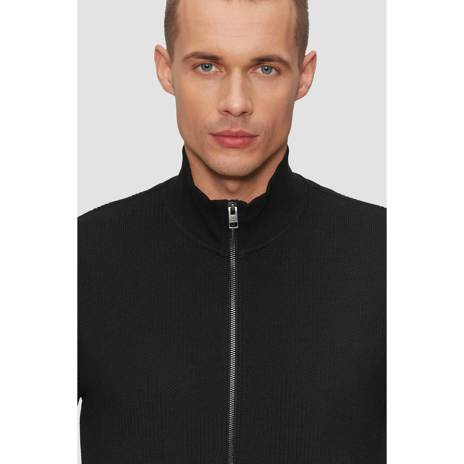 s.Oliver vest zwart fijn gebreid