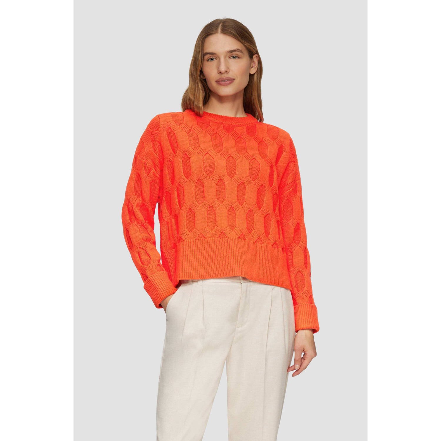 S.Oliver RED LABEL Regular fit gebreide pullover met katoen