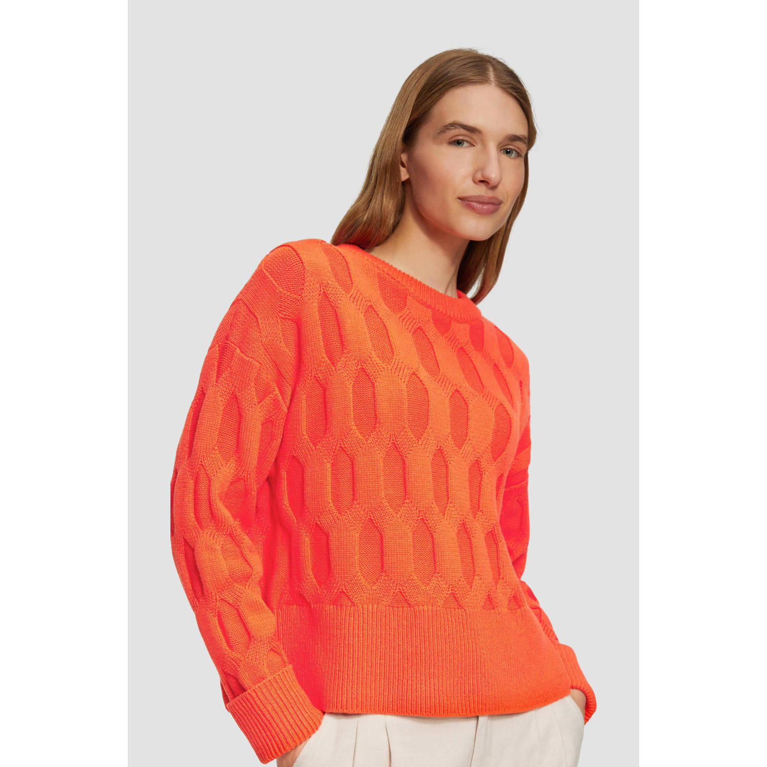 s.Oliver gebreide trui oranje