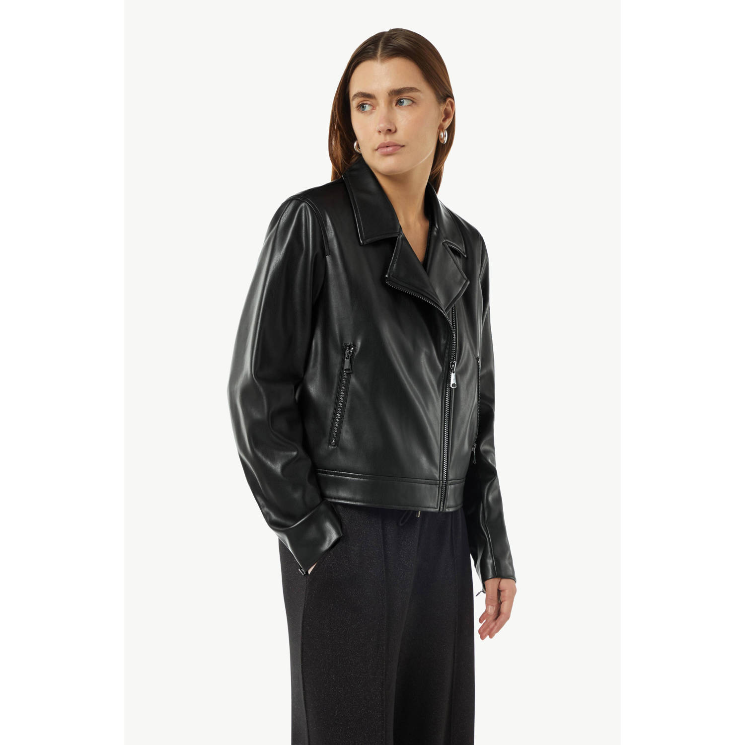 Comma casual identity jumpsuit zwart