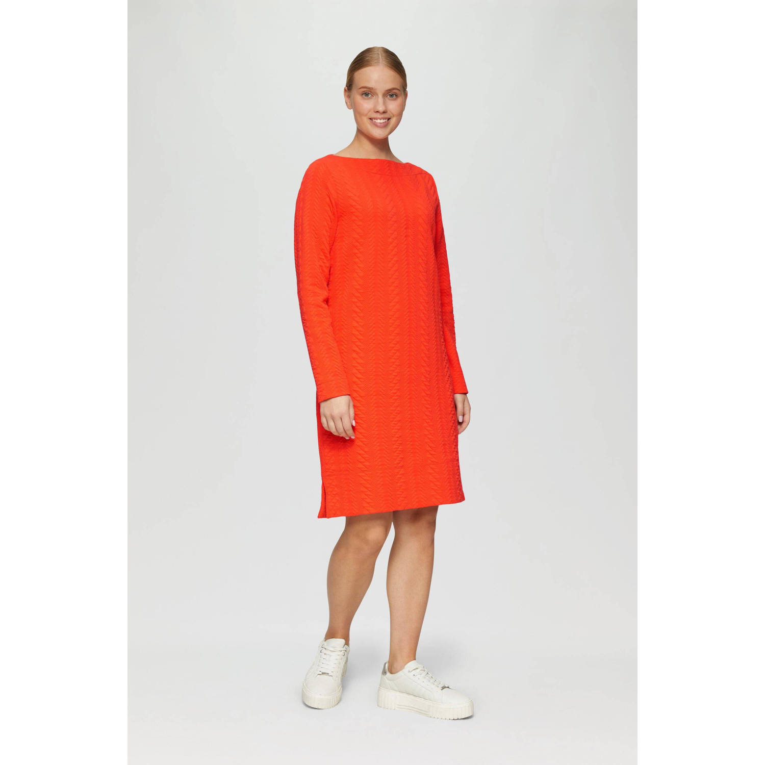S.Oliver RED LABEL Soepele midi-jurk met katoen