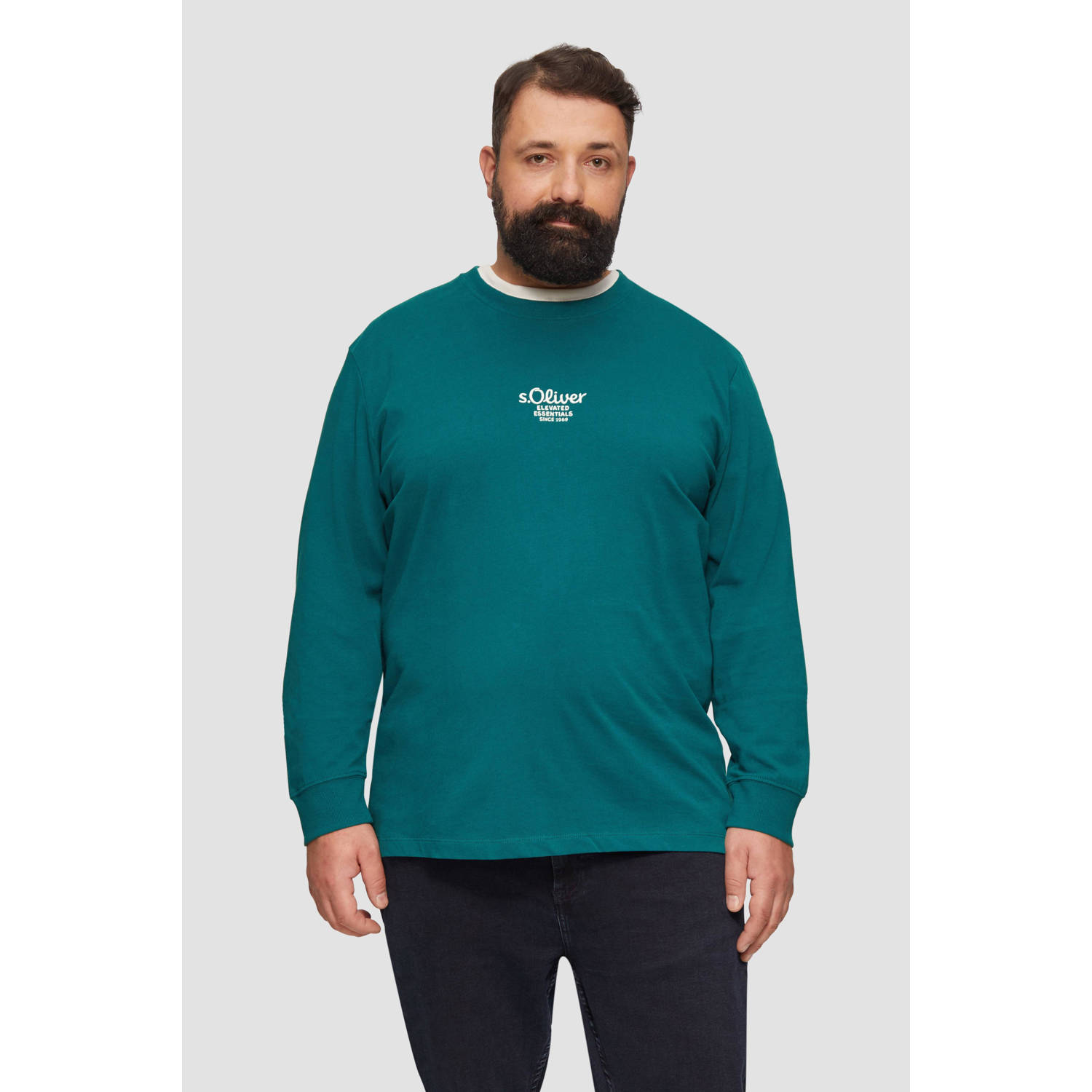 S.Oliver Big Size longsleeve petrol