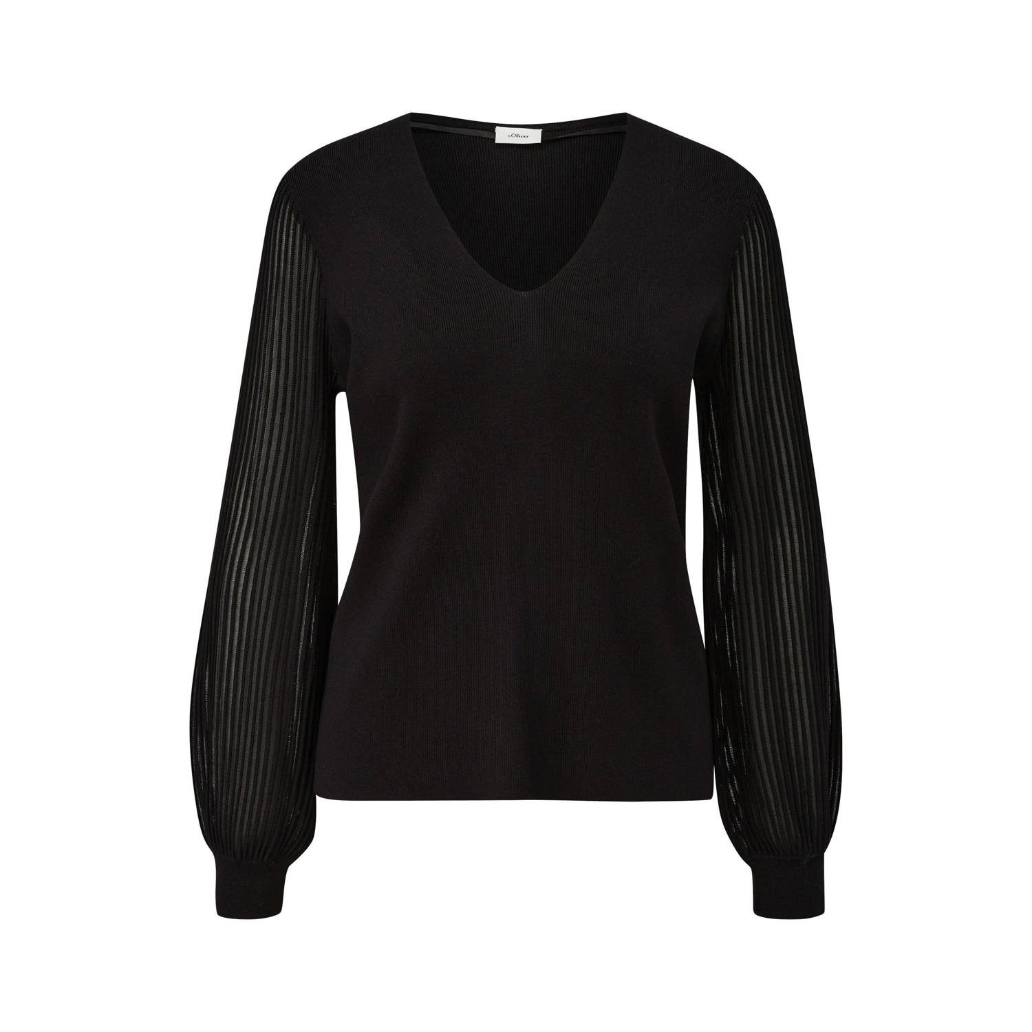s.Oliver BLACK LABEL gebreide trui zwart