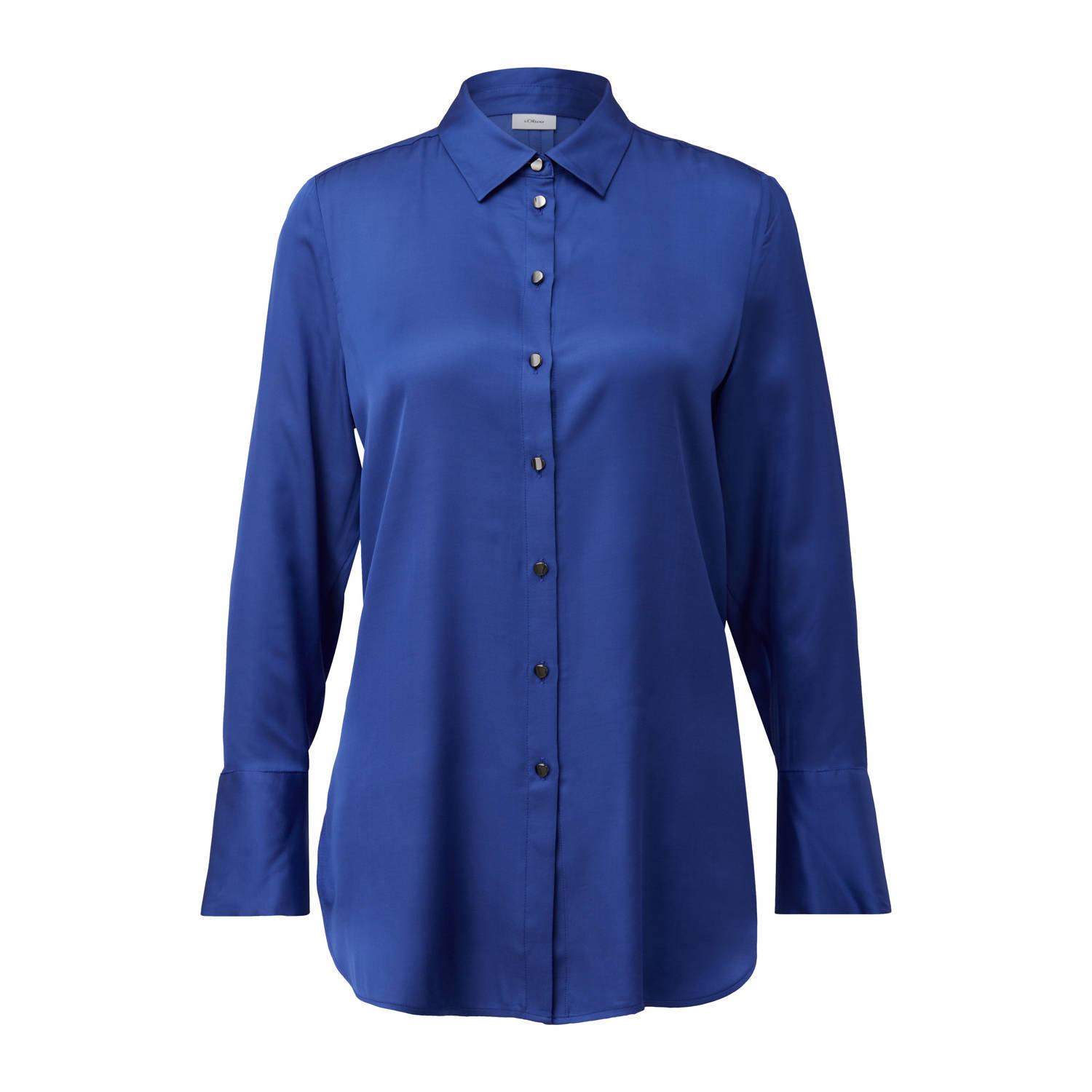S.Oliver BLACK LABEL Overhemdblouse met een afgeronde zoom