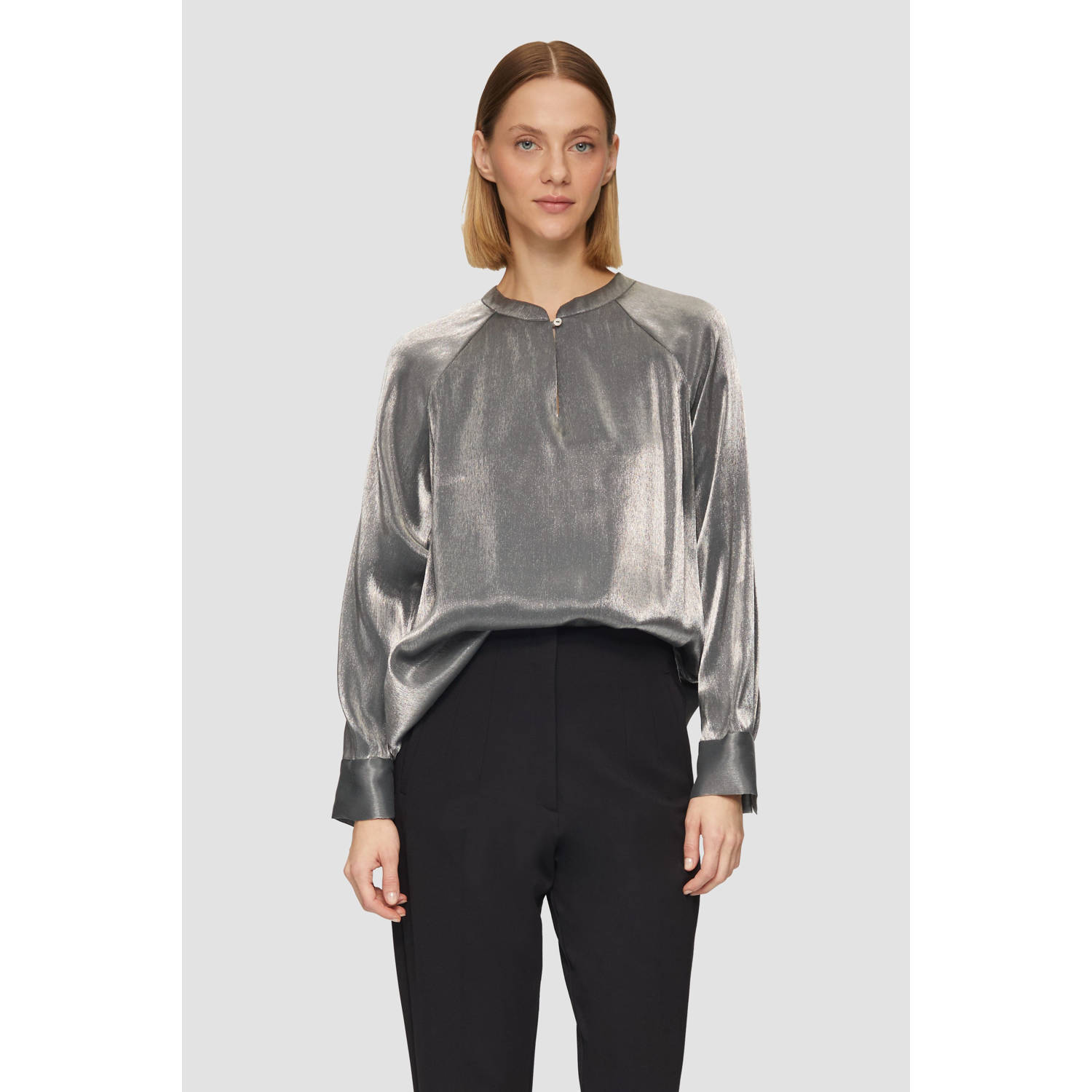 S.Oliver BLACK LABEL blousetop antraciet