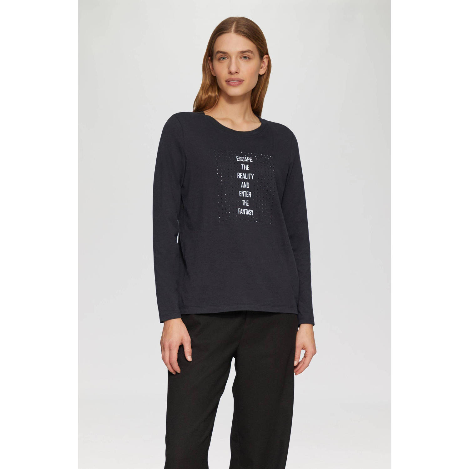 S.Oliver longsleeve zwart