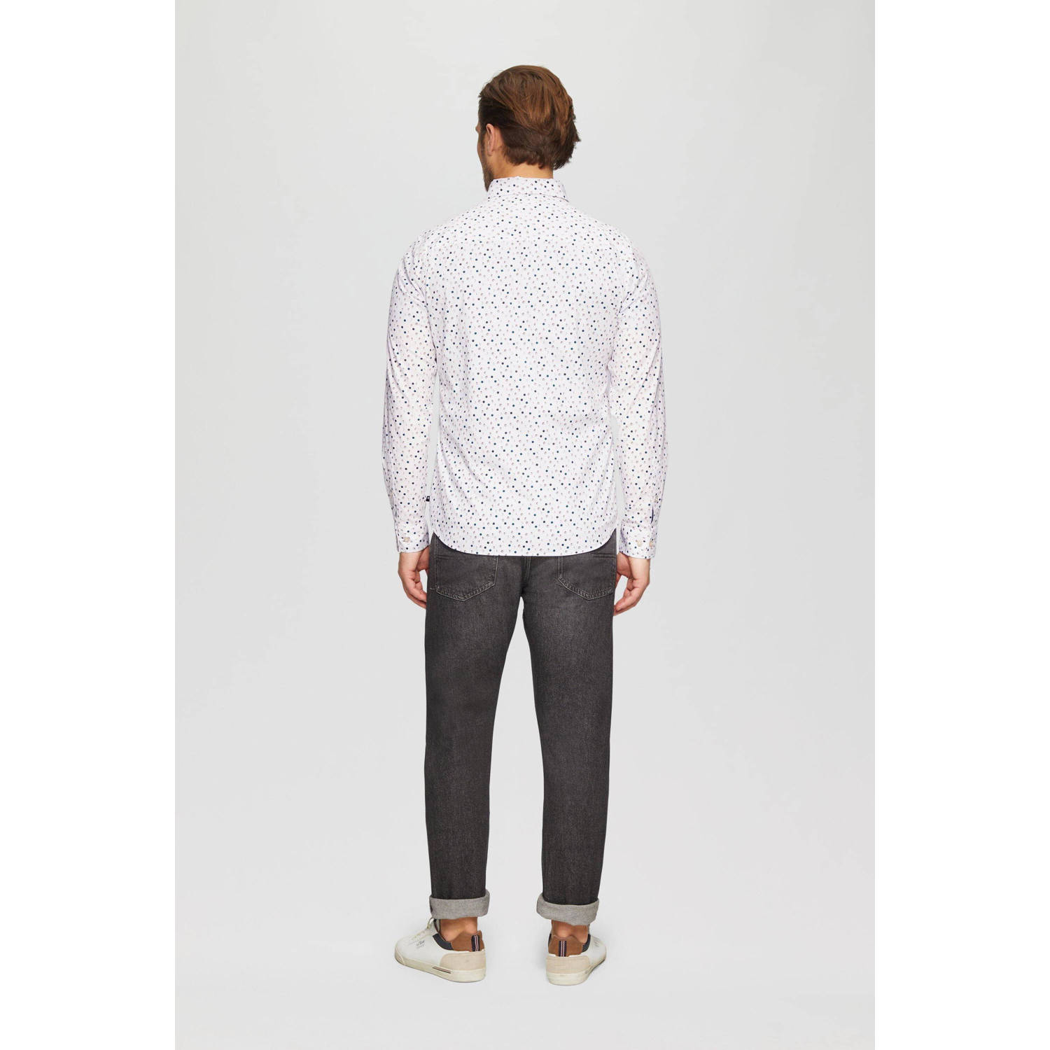 s.Oliver casual overhemd wit