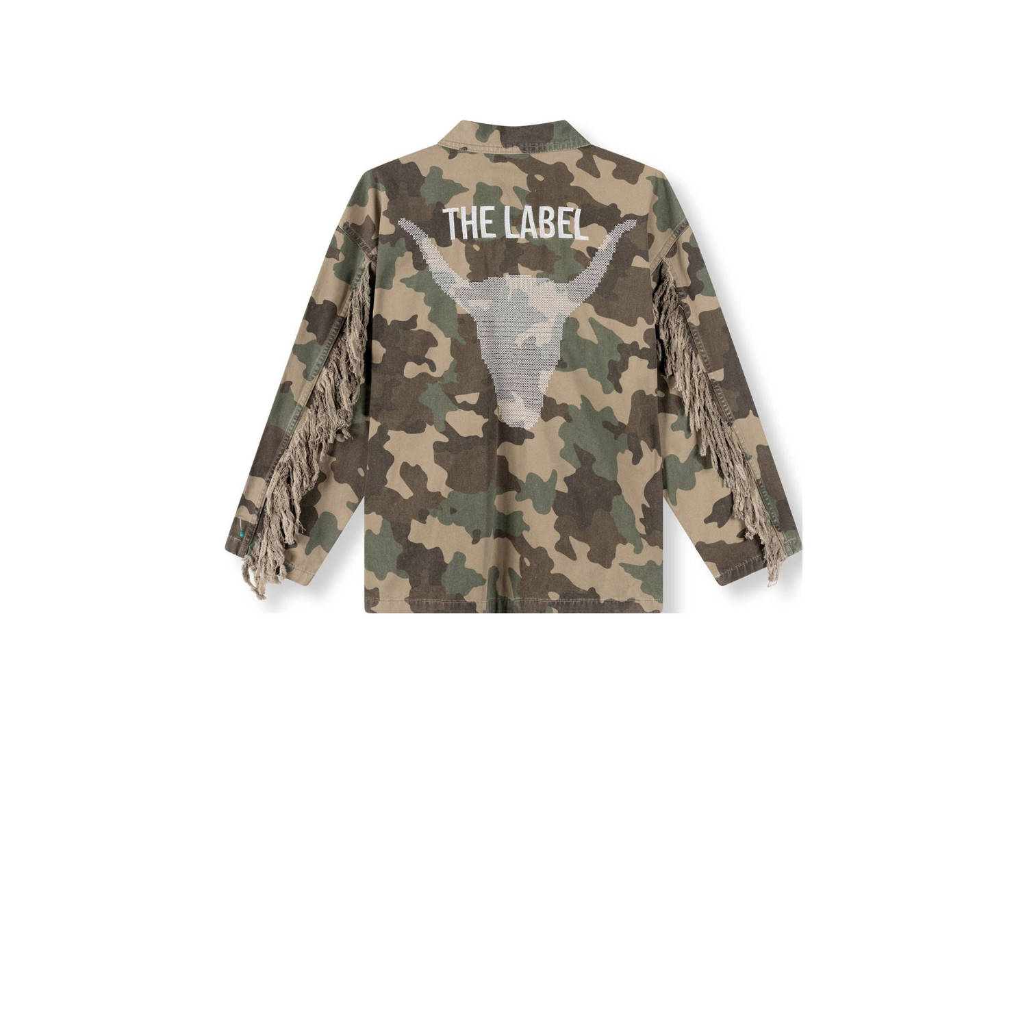 Alix the Label jasje met camouflageprint groen