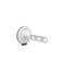 Brabantia inklapbare kledinghaak met zuignap (light grey)