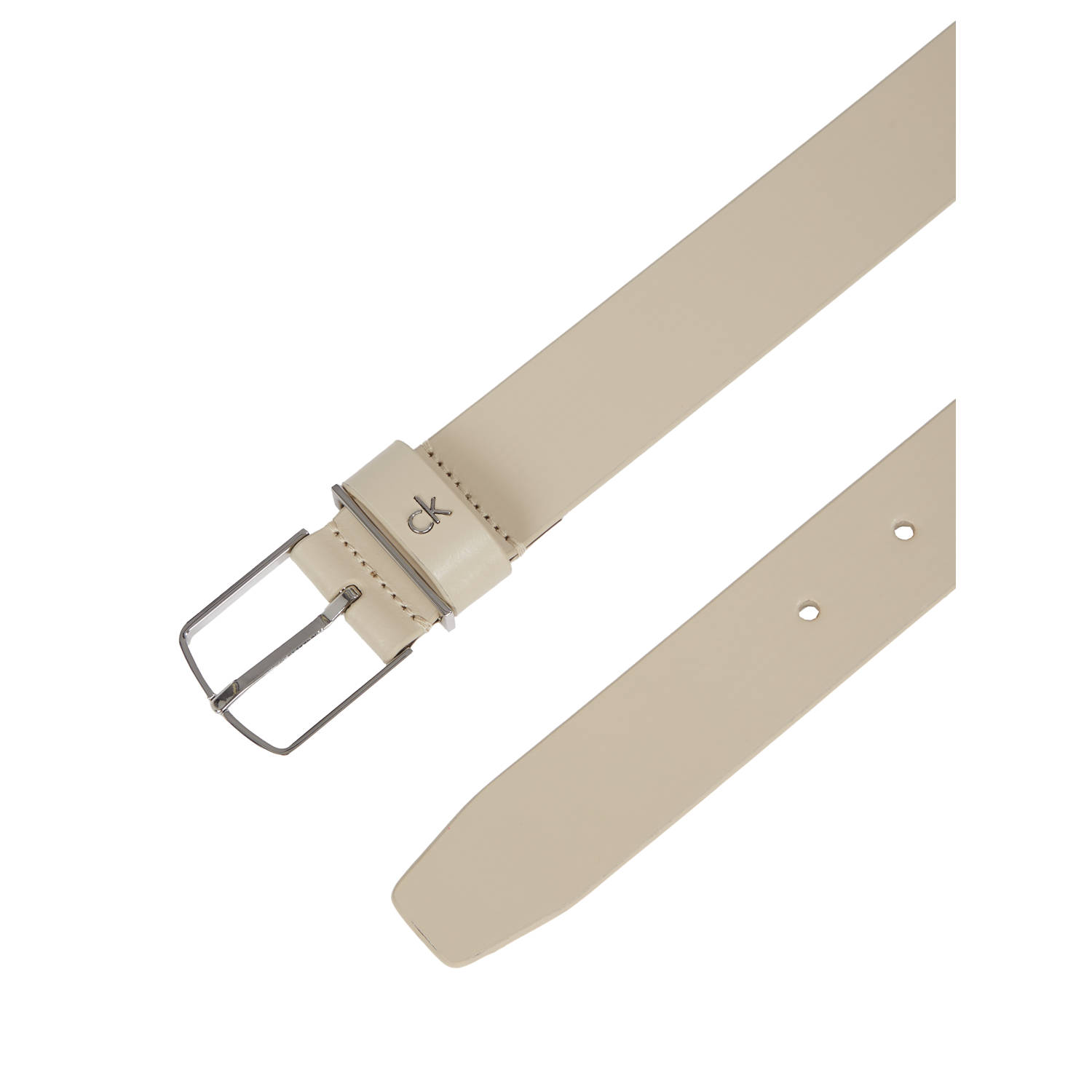 Calvin Klein leren riem beige