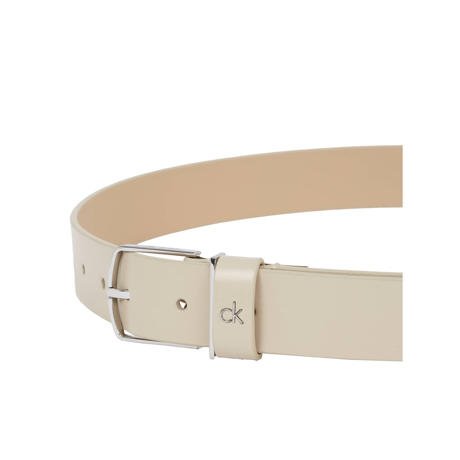 Calvin Klein leren riem beige