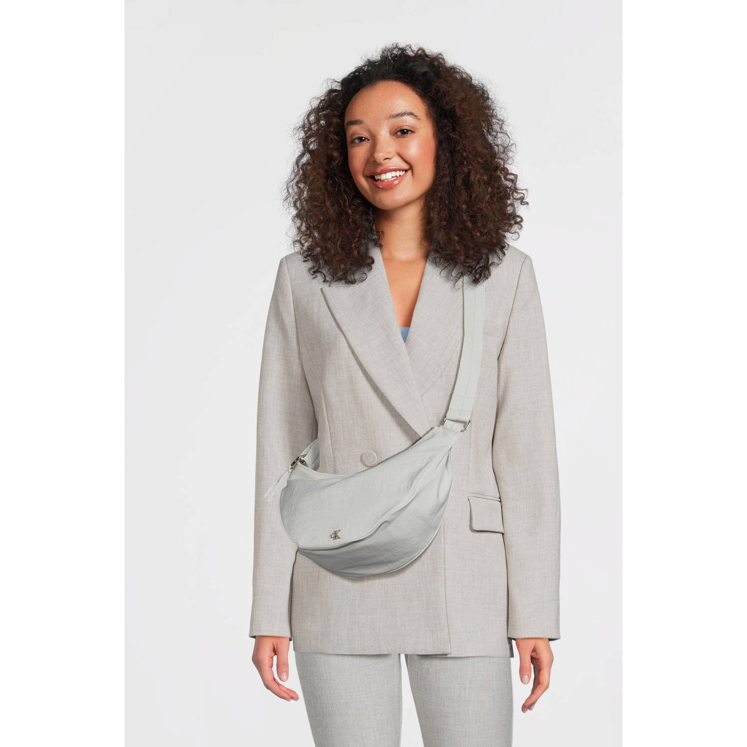 CALVIN KLEIN JEANS crossbody tas Luna grijs