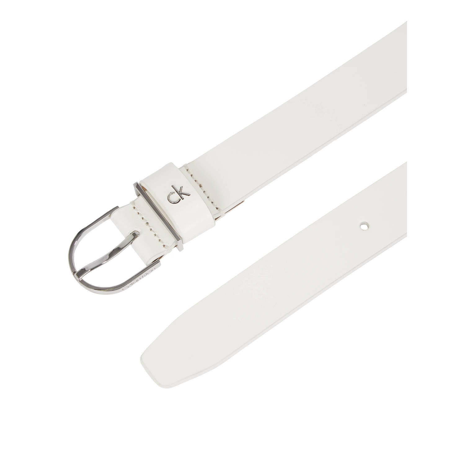 Calvin Klein leren riem ecru
