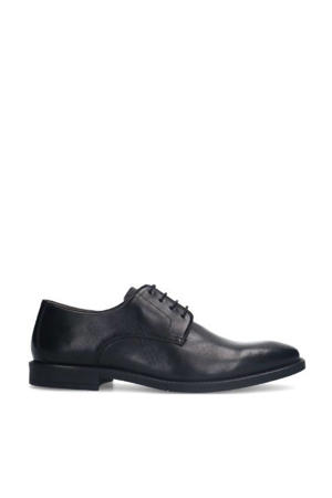 leren veterschoenen zwart