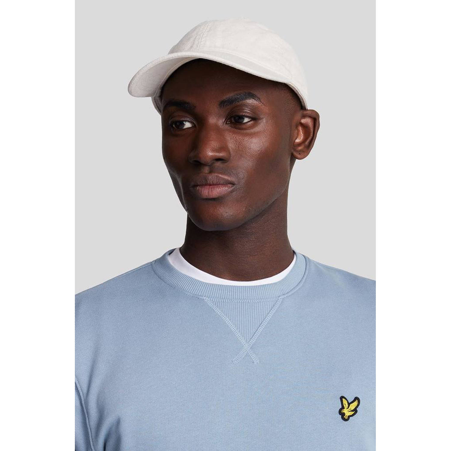 Lyle & Scott sweater met logo lichtblauw