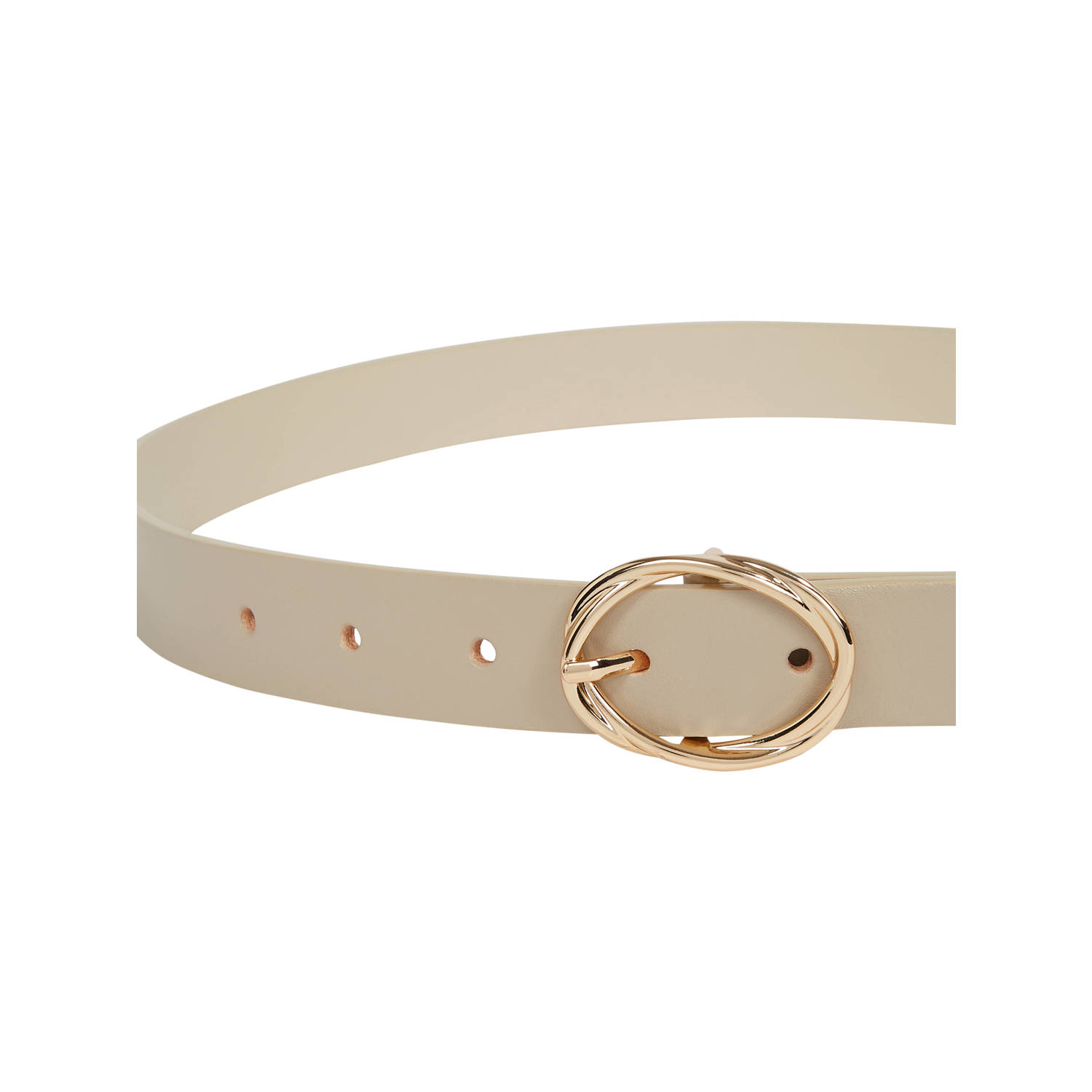 Tommy Hilfiger leren riem TH Chic ecru