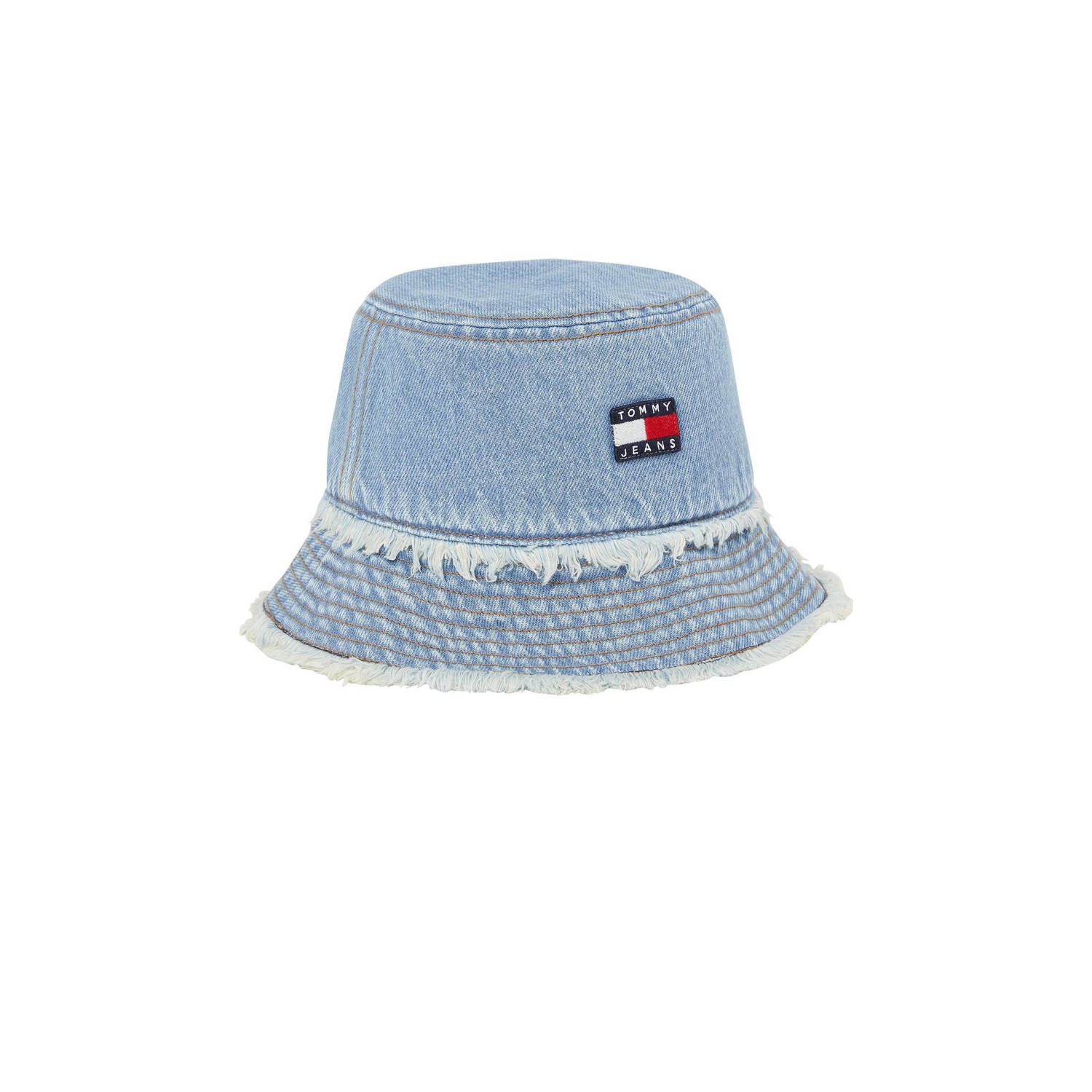 Tommy Jeans denim bucket hat TJW Heritage blauw