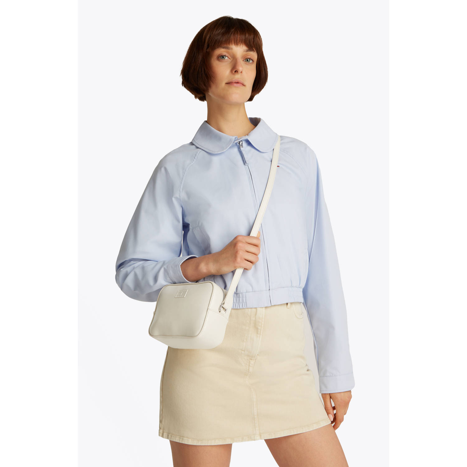 Tommy Jeans crossbody tas TJW Essential beige