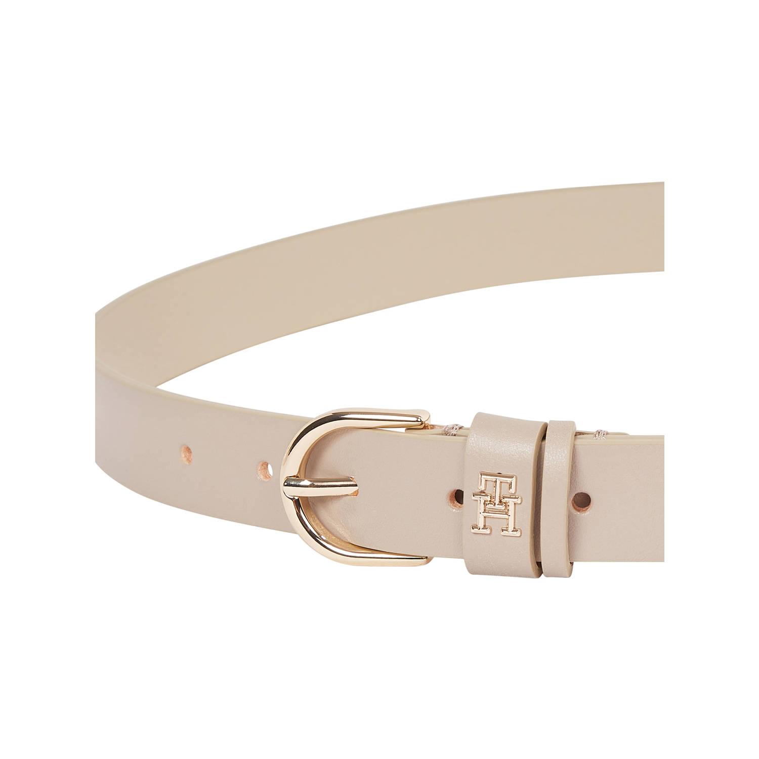 Tommy Hilfiger leren riem Essential Effortless beige