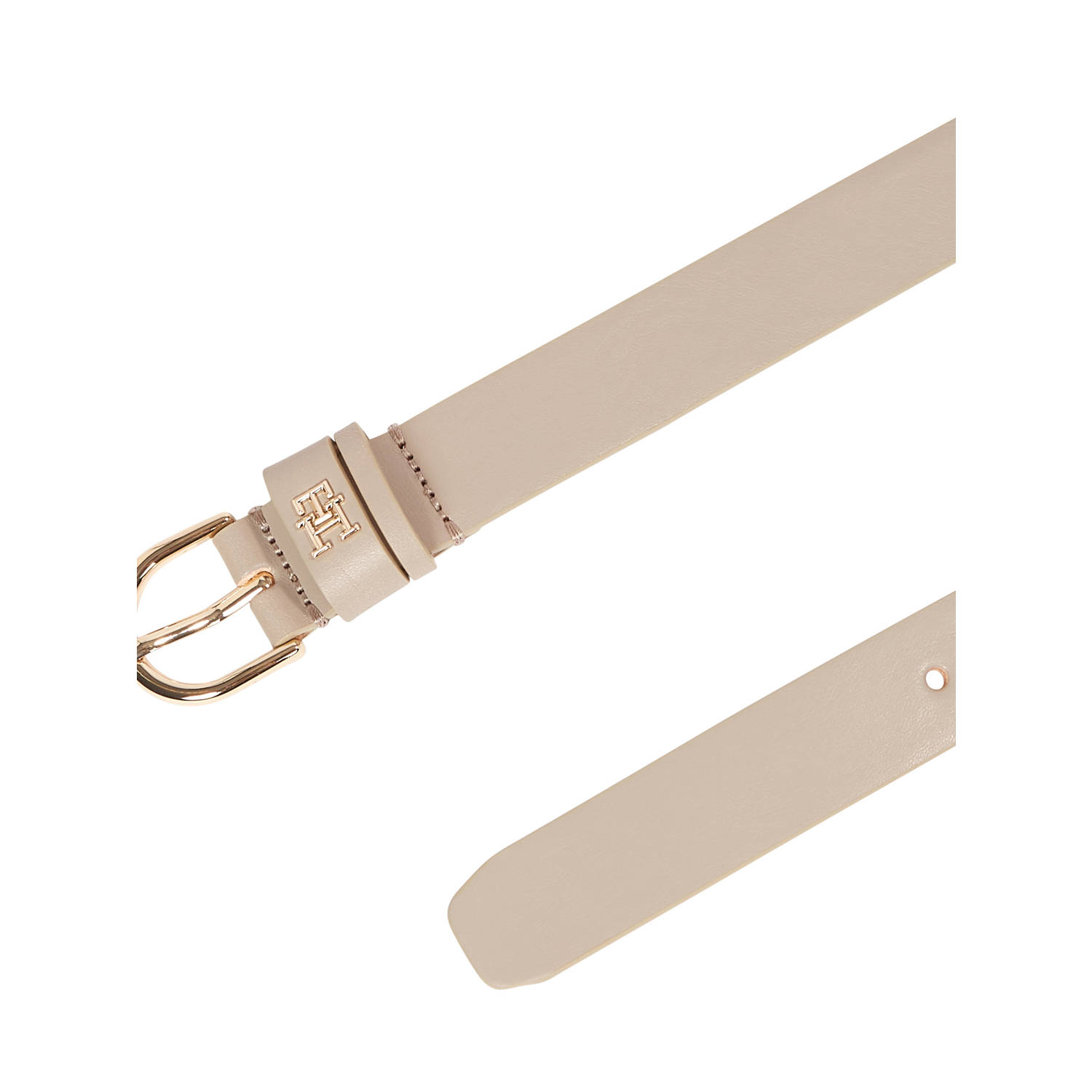 Tommy Hilfiger leren riem Essential Effortless beige