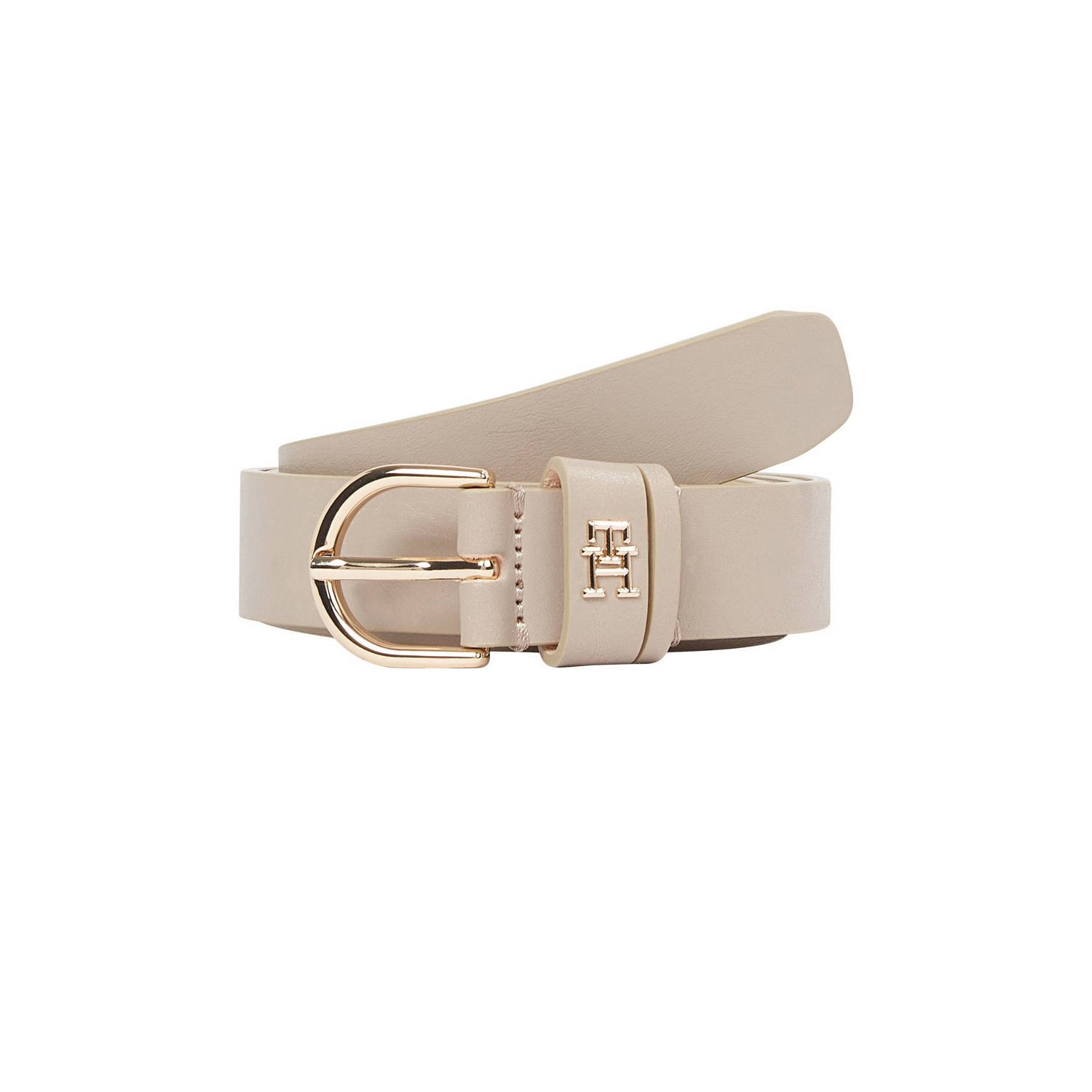 Tommy Hilfiger leren riem Essential Effortless beige
