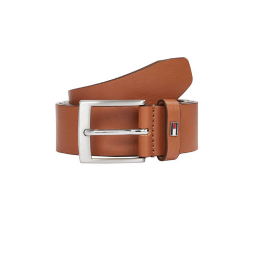 Tommy Hilfiger leren riem Adan cognac afbeelding