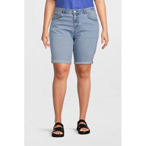 anytime regular fit denim short lichtblauw afbeelding