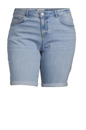 regular fit denim short light blue