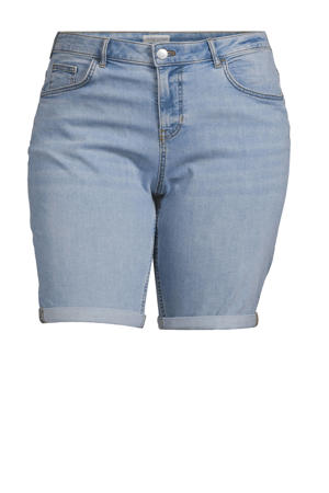 regular fit denim short light blue