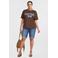 GREAT LOOKS regular fit denim short medium blue