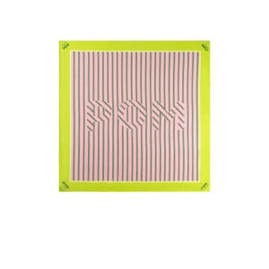 sjaal POM Stripes roze/groen