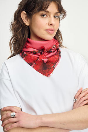 sjaal Raspberry Bouquet rood