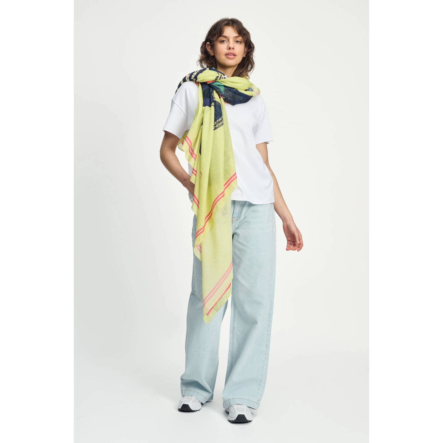 POM Amsterdam sjaal Vases geel