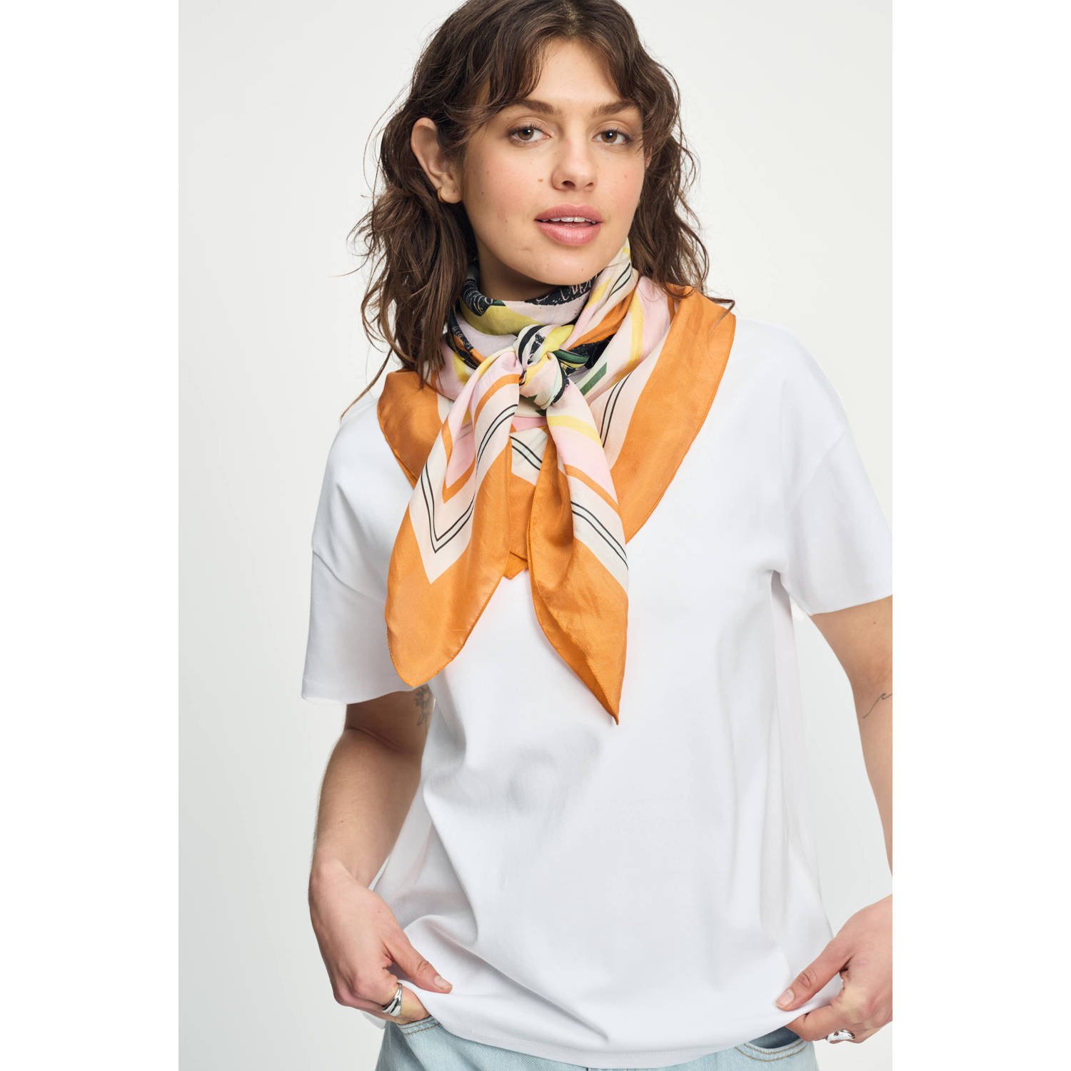 POM Amsterdam sjaal Paradise Birds multi