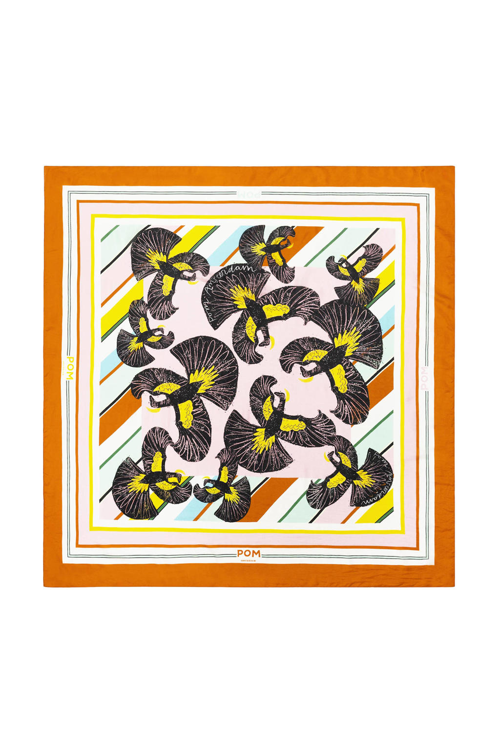 POM Amsterdam sjaal Paradise Birds multi