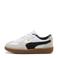 Puma Palermo leren sneakers wit/lichtgrijs/zwart