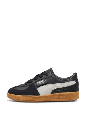 Palermo leren sneakers zwart/lichtgrijs