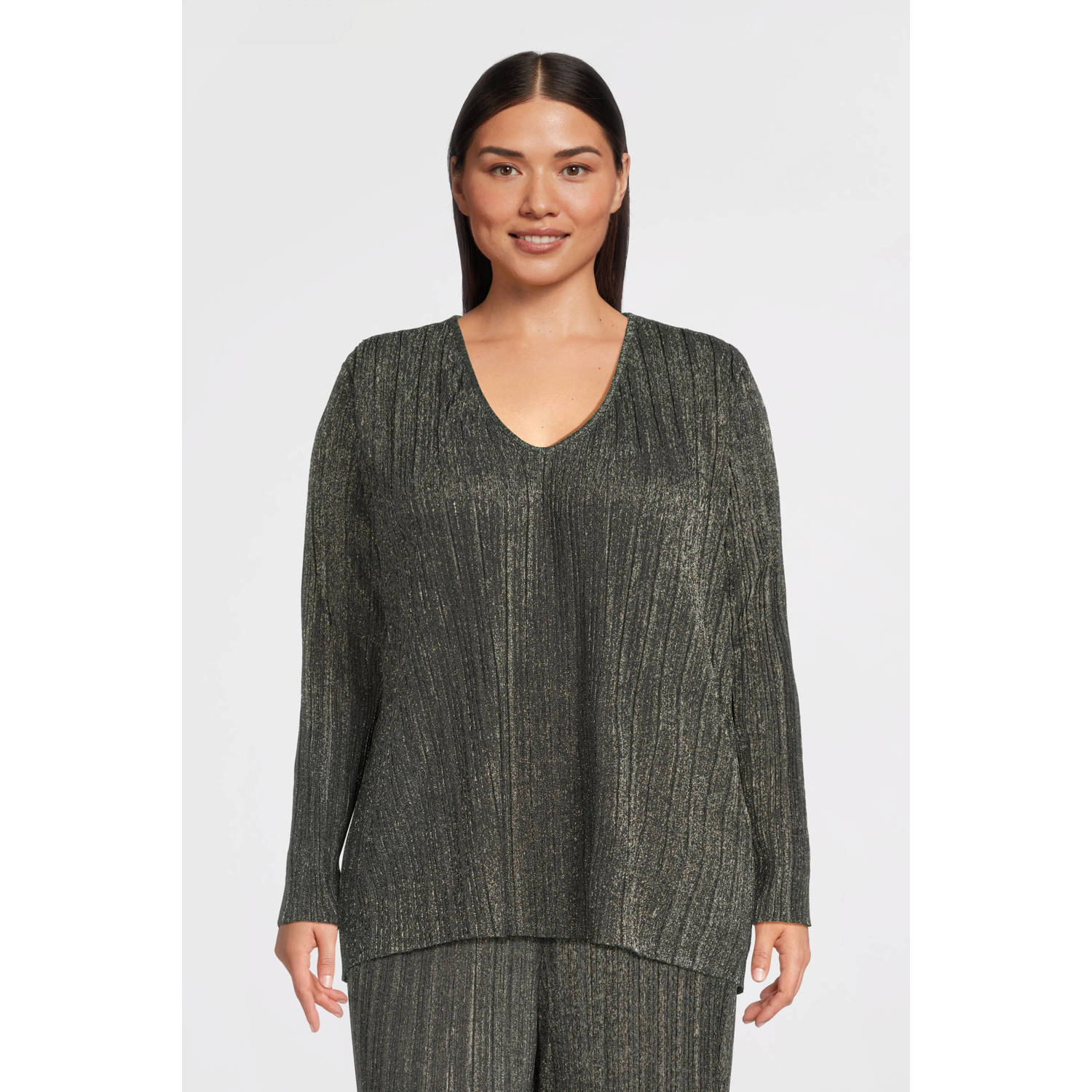 VERO MODA CURVE top zilver