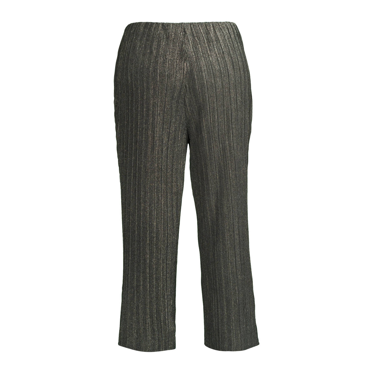 VERO MODA CURVE wide leg high waist broek zilver met glitter