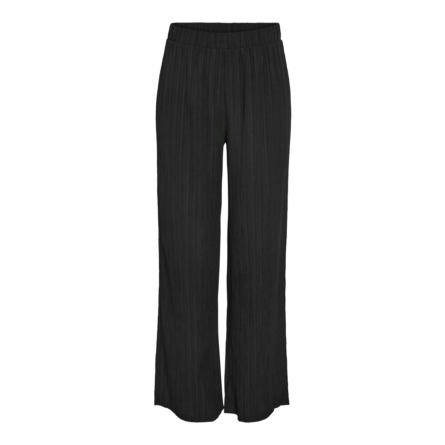 NOISY MAY Curve wide leg broek zwart