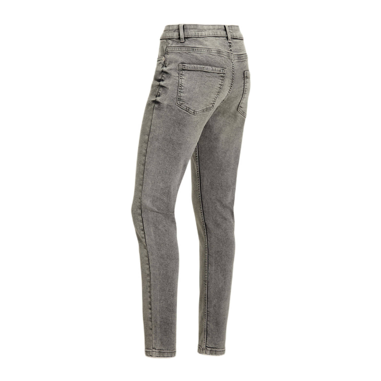 anytime mid rise skinny jeans grijs