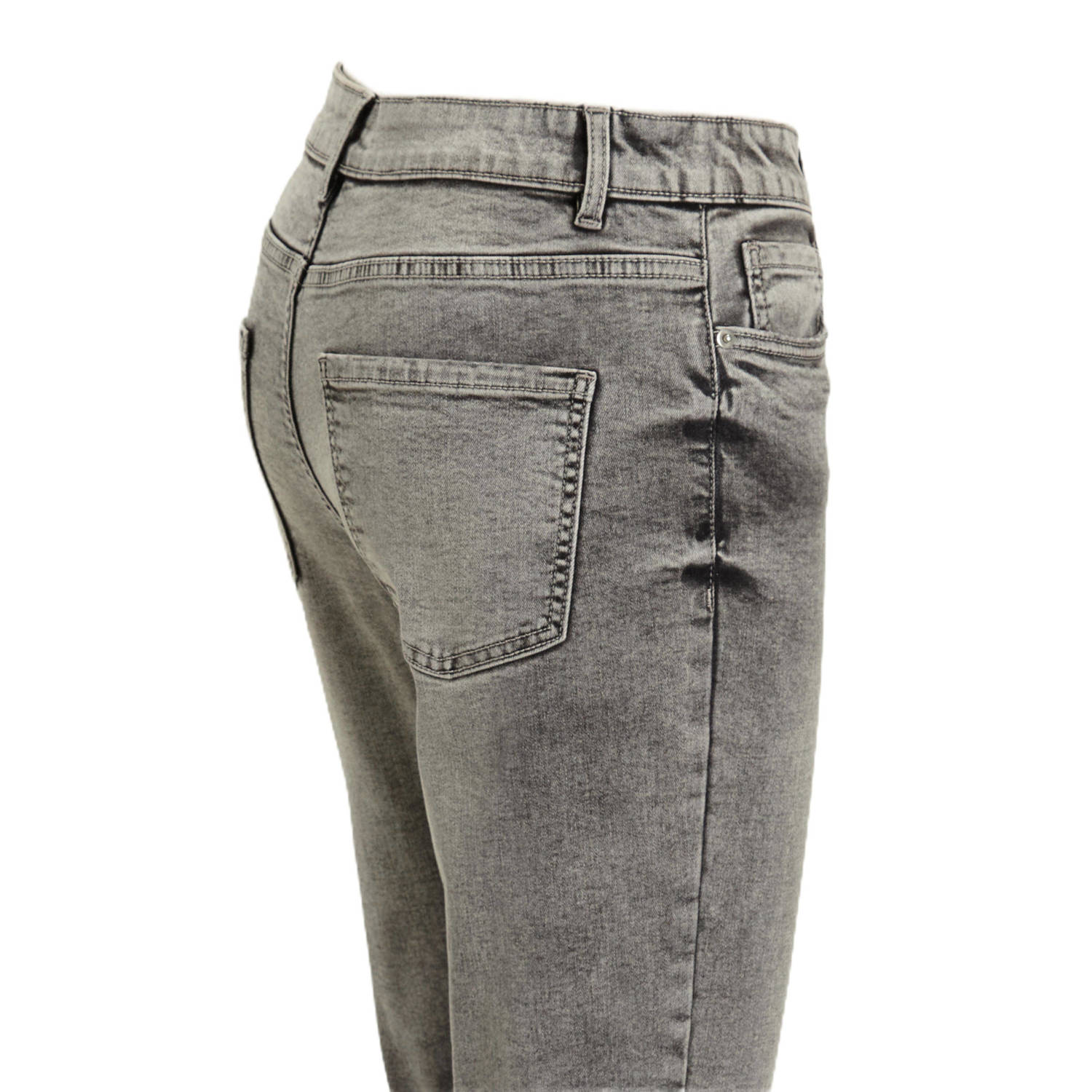 anytime mid rise skinny jeans grijs