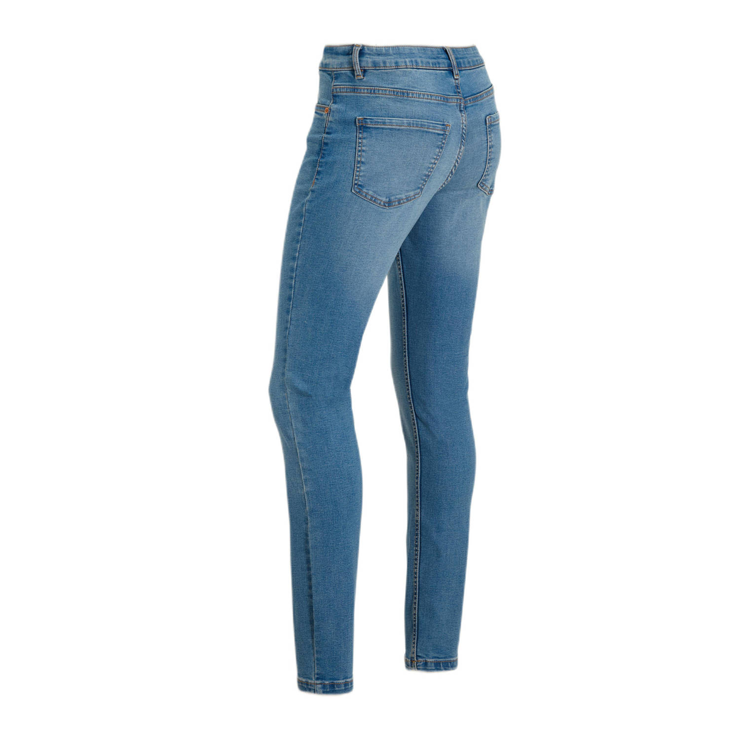 anytime mid rise skinny jeans blauw