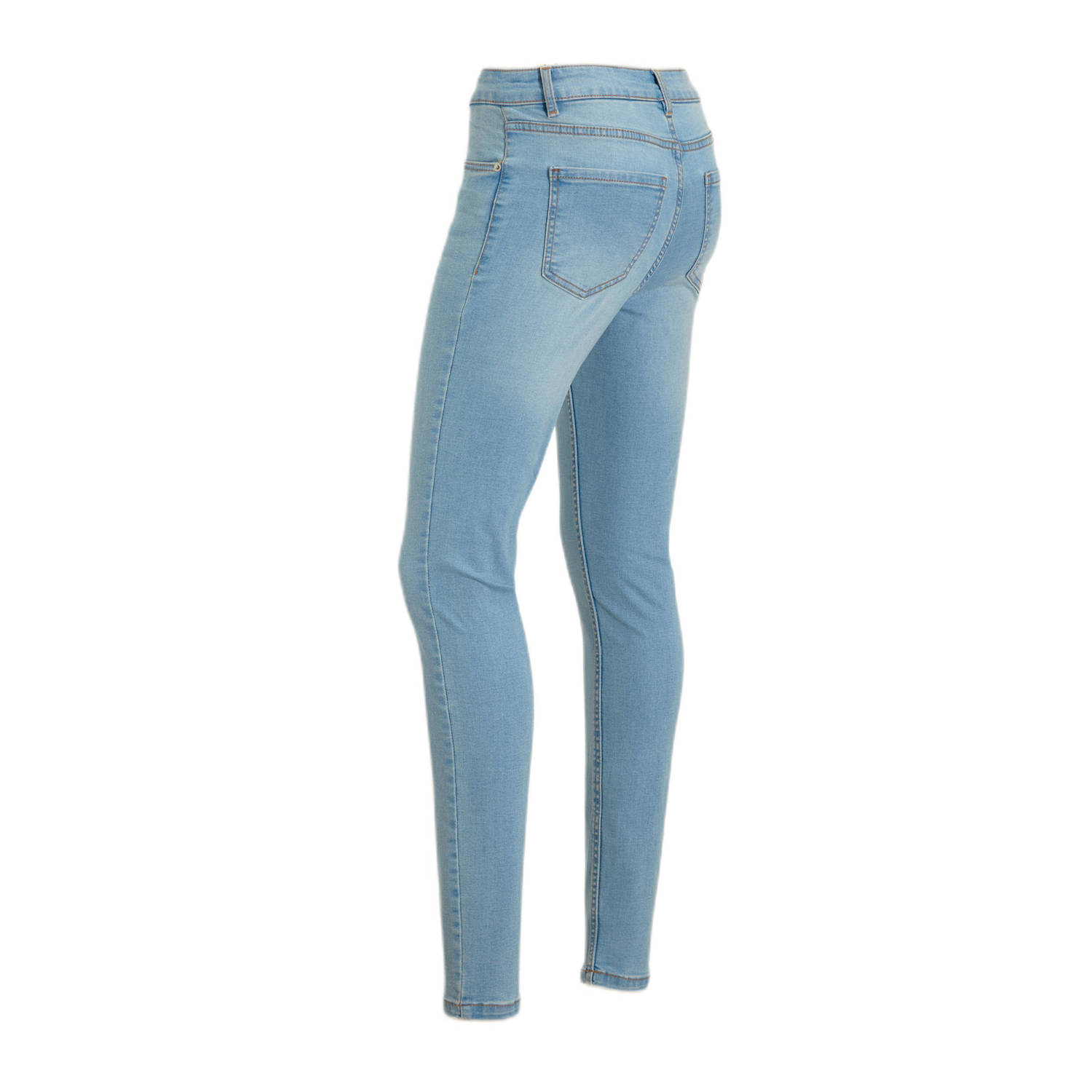 anytime high waist skinny jeans lichtblauw
