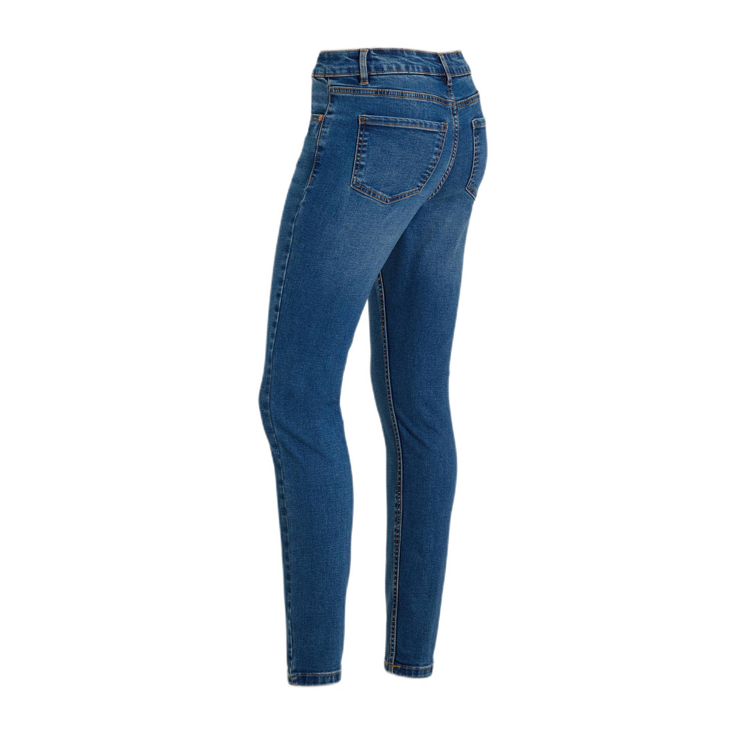 anytime high waist skinny jeans donkerblauw