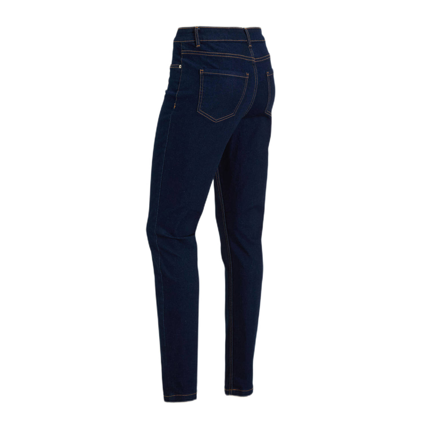anytime high waist skinny jeans donkerblauw