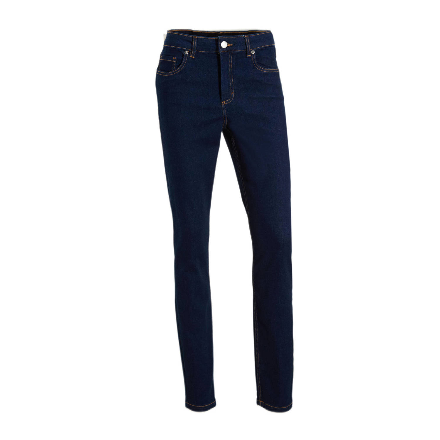 Anytime high waist skinny jeans donkerblauw